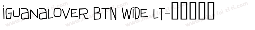 IguanaLover BTN Wide Lt字体转换